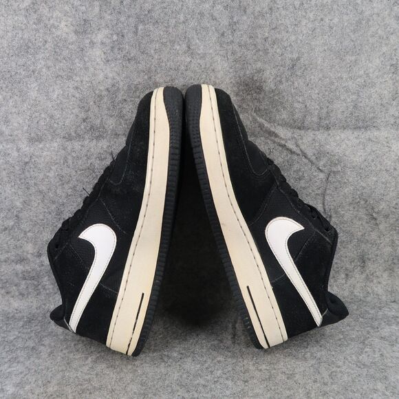 Nike Shoes Youth 5.5 Sneakers Air Force 1 Lifestyle Active Casual Leather Black - Picture 8 of 14